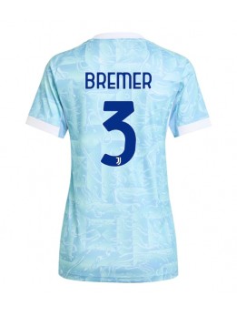 Juventus Gleison Bremer #3 Replika Borta Kläder Dam 2025-26 Kortärmad